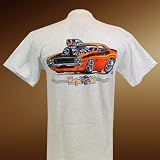 Dodge Challenger Warped Heads T-Shirt, XL
