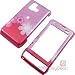Flowers Red & Pink Shield Protector Case for LG Dare VX9700
