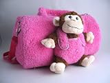 Kreative Kids Monkey Pink Duffel Bag