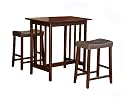 Homelegance Scottsdale 3-Piece Counter Table and Stools, Cherry