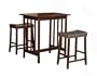 Homelegance Scottsdale 3-Piece Counter Table and Stools, Cherry