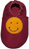 Tibet PLATEAU soft soled infant leather baby shoes SUEDE smile red