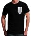 Thin Blue Line American Flag T-Shirt - Vertical Flag - Black