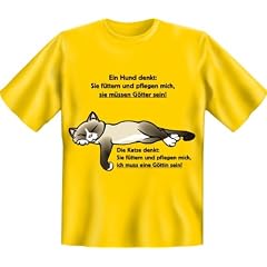 T-Shirt Ein Hund denkt: Sie f�ttern und pflegen mich