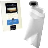 Innova Art Cold Press Rough Textured Natural Matte White Inkjet Paper, 315gm2, 17 x 49' Roll