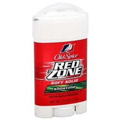 Old Spice Red Zone Anti-Perspirant/Deodorant, Soft Solid, Showtime, 2.6 oz.