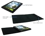 ROOCASE DUAL-VIEW MULTI ANGLE (BLACK) LEATHER