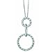 Double Loop Diamond Pendant Necklace