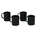Coffee Mugs, Ceramic, Four 11 oz. Mugs, Black (MFEUP3134) Category: Cups Mugs and Ser...