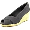 Chaps Black Dakoda Espadrille Wedges - Women