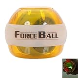 Great Value Other Fitness Exercises Gyroscope Shape Auto Light Fitness Wrist Ball Saffron Yellow