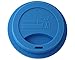 Mason Jar Lifestyle Silicone Drinking Lid for Wide Mouth Mason, Ball, Canning Jars (Blue)