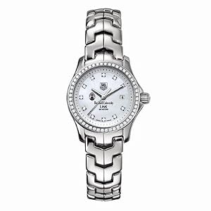 Bucknell Women's TAG Heuer Link Watch with Mother of Pearl Diamond Dial and Diamond Bezel
