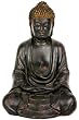 Best Beautiful Simple Unique Gift for Him or Her - 9" Japanese Style Meditating Black Buddha Statue Figure