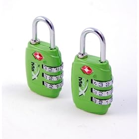 Cabin Max set of 2 luggage padlocks TSA APPROVED