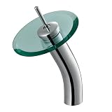 Vigo Industries VG03002CH Glass Single Lever Waterfall Faucet, Chrome