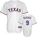 Hank Blalock Jersey: Adult 2009 Majestic Home White Replica #9 Texas Rangers Jersey - Large