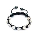 Caits- Pandora ©, Clear swarovski crystal pave Shamballa Bracelet Macrame Disco Ball Iced swarovski bling bling 12mm Unisex for men and women ,comes with a organza bag. CHECK OUT OUR RANGE OF SHAMBALLA BRACELETS IN OUR SHOP