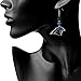 NFL Siskiyou Sports Womens Carolina Panthers Fan Bead Dangle Earrings One Size Team Color,black