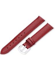 Hadley-Roma Womens LSL725RQ 140 14-mm Red Java Lizard Grain Watch Strap