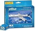 Daron Jet Blue Construction Toy, 55-Piece