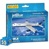 Daron Jet Blue Construction Toy, 55-Piece