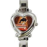 Limited Edition Violano Italian Charm Heart Watch Bird Raven Crow