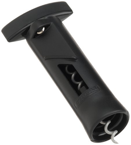 Prodyne EZ-35-B EZ Pull Soft Grip Corkscrew with Built in Cutter, Black