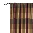 Classic Home Plaid Window Panel - Red/Gold