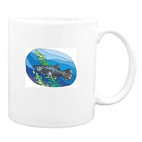 Mug with animal, aquatic, fish by Shopzeus