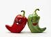 Hot Chili Peppers Magnetic Salt & Pepper Shakers S/P