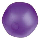 Wasserball - Strandball - rot transparent/ weiß - Durchmesser ca. 25 cm