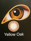 MesmerEyez Infusionz 1 Month Wear Contact Lenses With Free 60ml Multi Purpose Solution & Free Lense Case - Yellow Oak