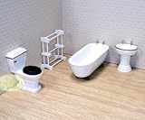 Melissa & Doug Deluxe Doll-House Bathroom Furniture