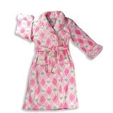 Sweet n Sassy - Girls Fleece Robe, Pink, Yellow