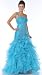 Zeilei 9510 One Shoulder Ruffles Prom Dress Ball Gown