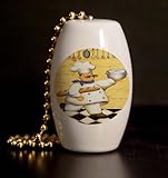 IMAGE OF Bread Chef Porcelain Fan / Light Pull