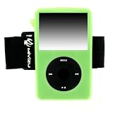 (Green) 6 in 1 iPod Classic 80GB / 160GB Silicone Case Deluxe Package, Classic Skin + Car + Home / Travel Charger + USB Cable + Armband + Screen Protector + Gift