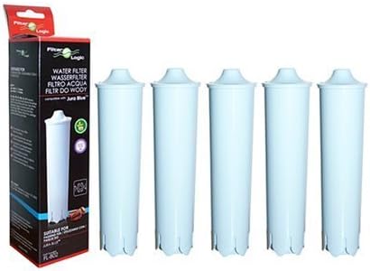 FilterLogic FL-802 Compatible Water Filters to fit Jura Claris BLUE Coffee Maker (5) by Pozzani