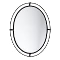 Oval Iron Mirror - Black