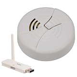 IP Digital Wireless Bottom View Smoke Detector Hidden Camera w/ USB Receiver