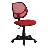 Flash Furniture Mid-Back Red Mesh Task Chair and Computer Chair
