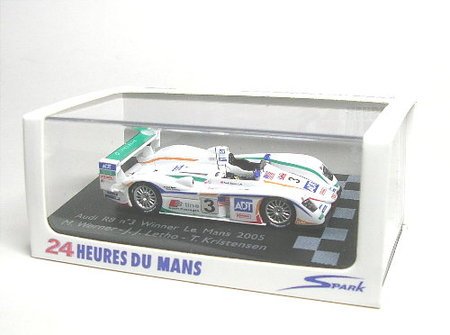 1/87 アウディ R8 05 ルマン優勝 #3 M.ウェルナー/J.J.レート/T.クリステンセン (87LM05)