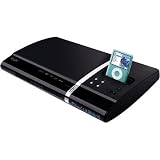 iLuv i1255 Slim Desktop DVD Player and Dock for iPod (Black)