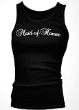 Maid Of Honor Juniors Tank Top, Trendy Fancy Font Maid Of Honor Juniors Boy Beater