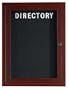 Cherry Finish Enclosed Aluminum Directory Cabinets w/1 Door