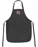 South Carolina Gamecocks Apron NCAA College Logo Black University of South Carolina TOP RATED for Grilling, Barbecue, Kitchen and Cooking Best Unique Gifts for a Man, Men, HIM HER Women, Ladies. GIFT IDEA!