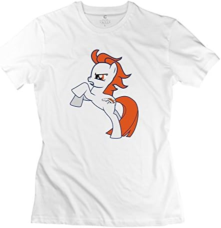 Women's Denver Broncos Little Ponny Tee X-Small White