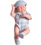 JC Toys La Newborn in Blue Knit Outfits- Real Boy