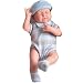 JC Toys La Newborn in Blue Knit Outfits- Real Boy